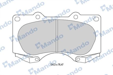 Mando MBF015614 Колодки тормозные дисковые | перед |