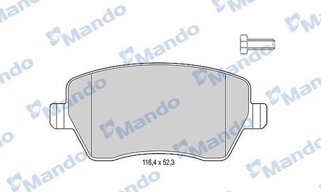Mando MBF015751 Колодки тормозные дисковые | перед |