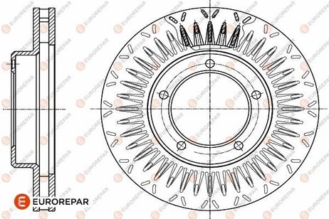 EUROREPAR 1642766080 Диск тормозной