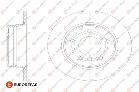 EUROREPAR 1642777380 Диск тормозной | зад |