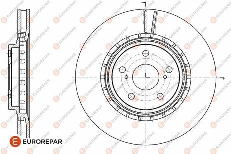 EUROREPAR 1642781780 Диск тормозной | перед |