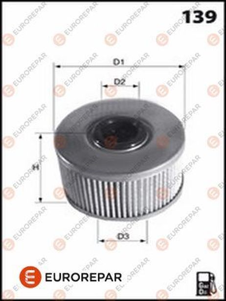 EUROREPAR 1643630480 Фильтр топливный