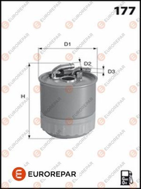 EUROREPAR 1643631180 Фильтр топливный
