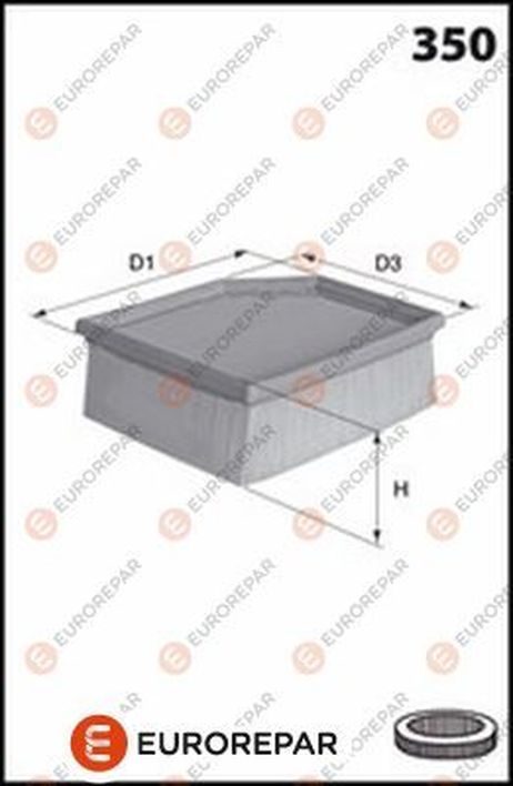 EUROREPAR 1667447380 Фильтр воздушный