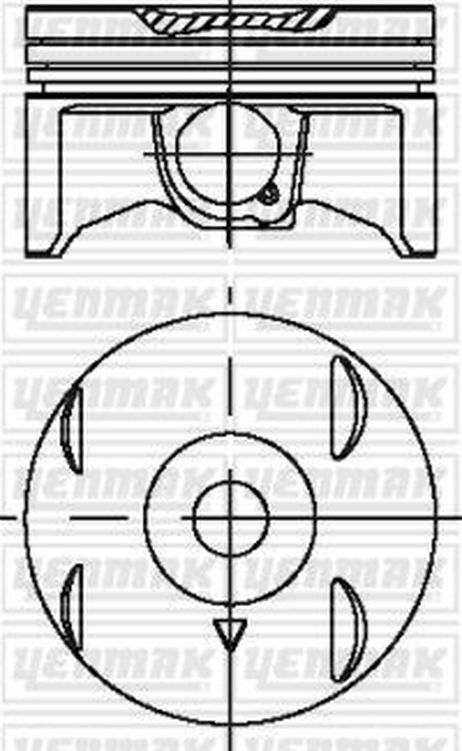 YENMAK 31-04006-000 81,00 mm. Порш.+палец,с кольцами