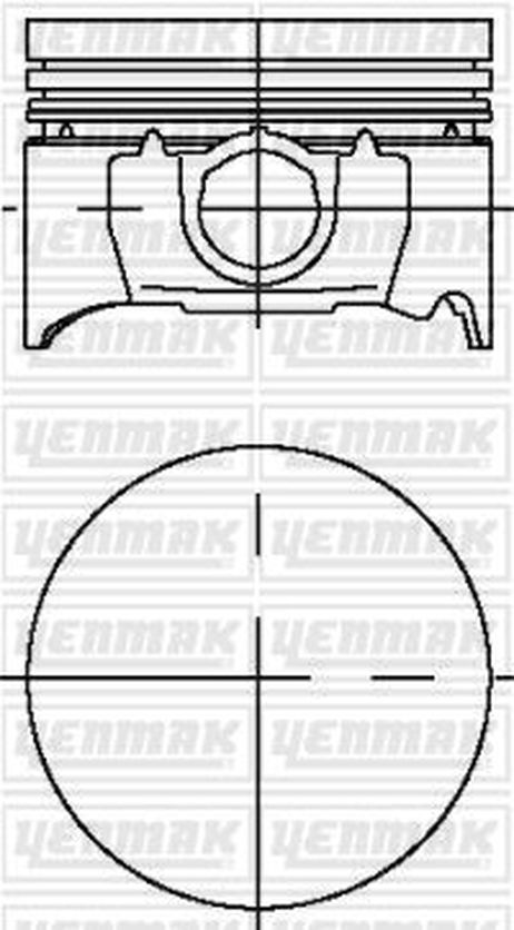YENMAK 31-04032-000 Поршень ДВС с кольцами