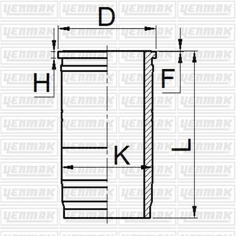 YENMAK 5105628000 Гильза Мерседес Акор axor двигатель om457 om460