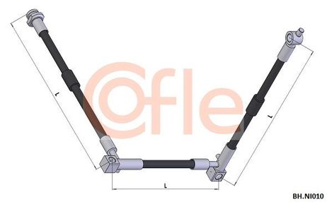 Cofle 92BHNI010 Шланг тормозной