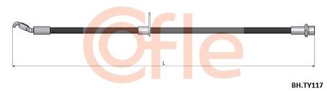 Cofle 92.BH.TY117 Шланг тормозной| лев |