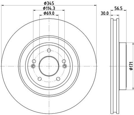 Nisshinbo ND6104K Диск тормозной | перед |