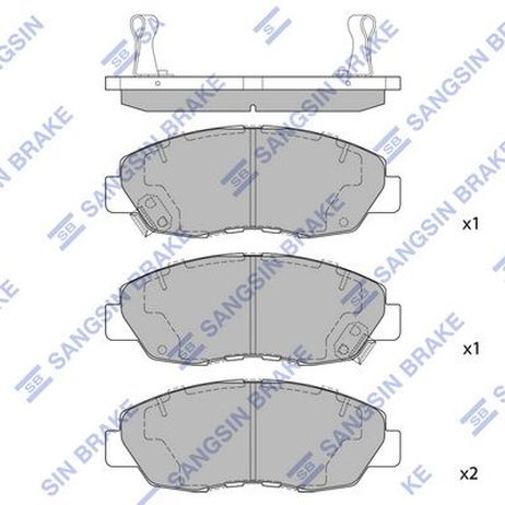 Sangsin SP1109B Колодки тормозные передние