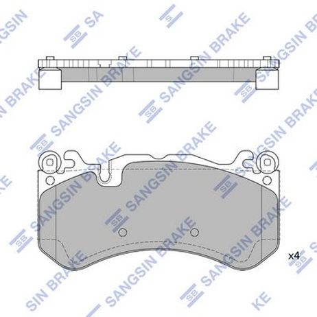 Sangsin SP2187 Колодки тормозные