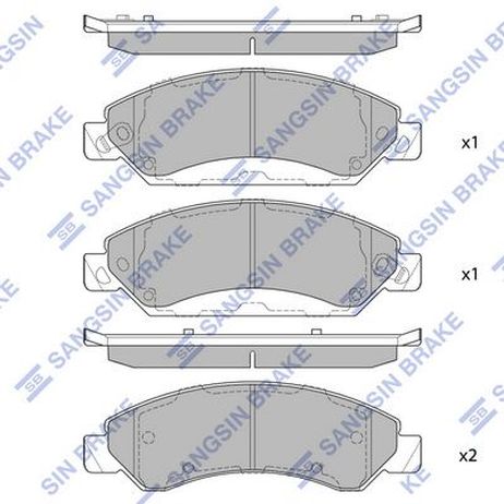 Sangsin SP4027 Колодки тормозные