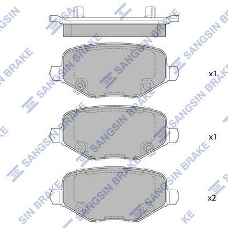 Sangsin SP4079 Колодки тормозные дисковые
