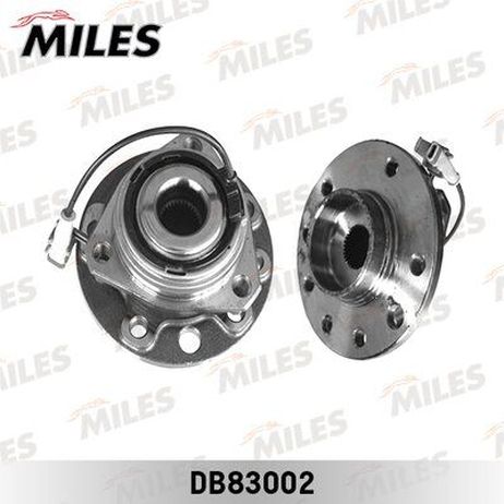 Miles DB83002 Ступица с подшипником передняя (5 отверстий) +abs, opel astra h/zafira 04- .