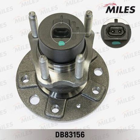 Miles DB83156 Ступица с подшипником opel astra g/vectra A/B 95-05 зад. +abs (5отверстий)