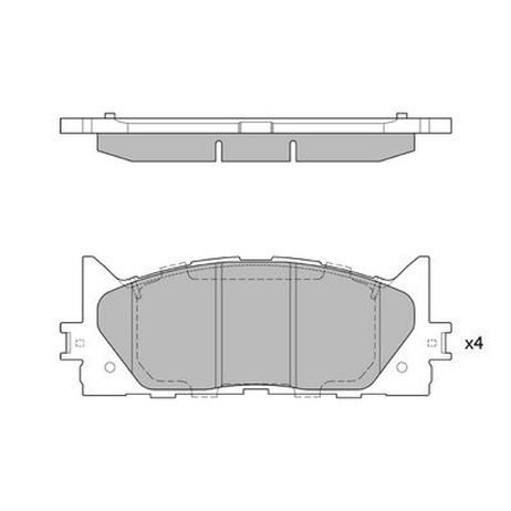 HAGEN GP2080 Колодки тормозные дисковые