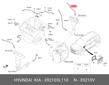 фото Hyundai/Kia 39210-3L110 Электрохимический лямбда-зонд для регулировки состава топливной смеси Hyundai/Kia 39210-3L110 Электрохимический лямбда-зонд для регулировки состава топливной смеси