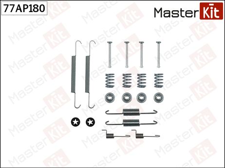 фото Master KiT 77AP180 Ремкомплект крепления тормозных колодок Master KiT 77AP180 Ремкомплект крепления тормозных колодок