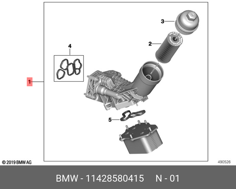 фото BMW 11428580415 Масляный фильтр BMW 11428580415 Масляный фильтр