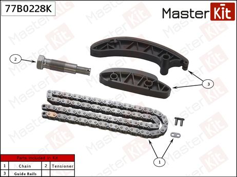 фото Master KiT 77B0228K Комплект цепи ГРМ Master KiT 77B0228K Комплект цепи ГРМ