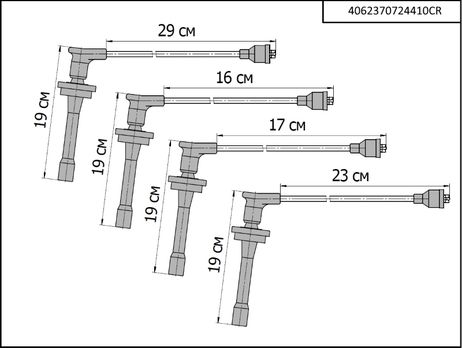 фото CarGen 4062370724410CR Провода в/в ГАЗ 406 дв.-3707244-10 (в упак.) CarGen 4062370724410CR Провода в/в ГАЗ 406 дв.-3707244-10 (в упак.)