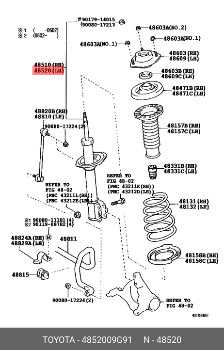 фото Toyota 48520-09G91 Амортизатор Toyota 48520-09G91 Амортизатор
