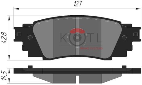 фото KoTL 42KT Колодки тормозные toyota camry KoTL 42KT Колодки тормозные toyota camry