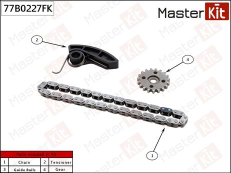 фото Master KiT 77B0227FK Комплект цепи масляного насоса Master KiT 77B0227FK Комплект цепи масляного насоса