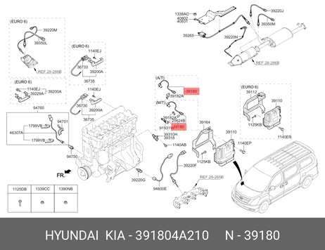 фото Hyundai/Kia 391804A210 датчик коленвала Hyundai/Kia 391804A210 датчик коленвала