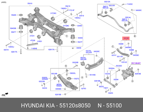 фото Hyundai/Kia 55120S8050 Рычаг подвески Hyundai/Kia 55120S8050 Рычаг подвески