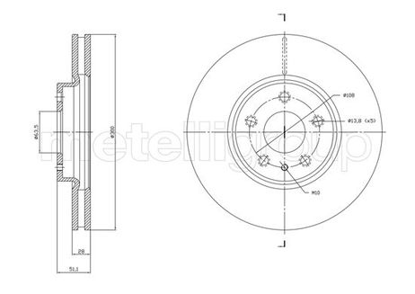 фото Metelli 231790C Тормозной диск Metelli 231790C Тормозной диск