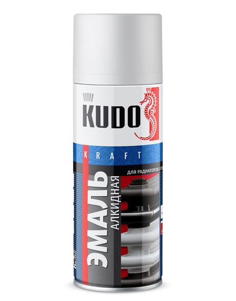фото KUDO KU-5102 Эмаль для радиаторов отопления Белая матовая 520 мл KUDO KU-5102 Эмаль для радиаторов отопления Белая матовая 520 мл