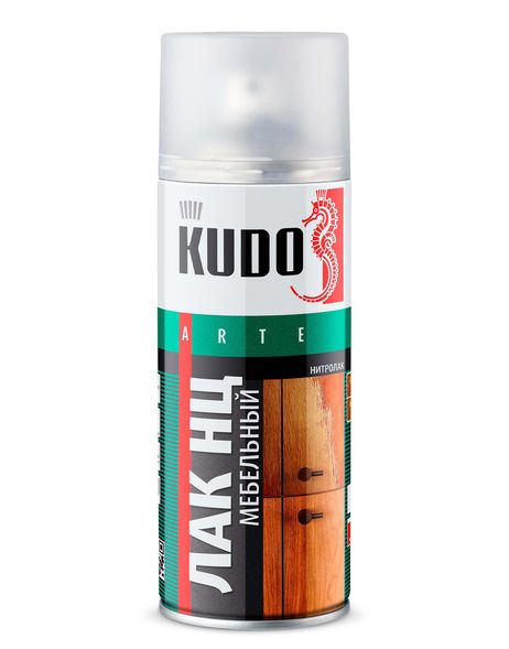 KUDO KU-9009 Лак нитроцеллюлозный мебельный матовый 520 мл