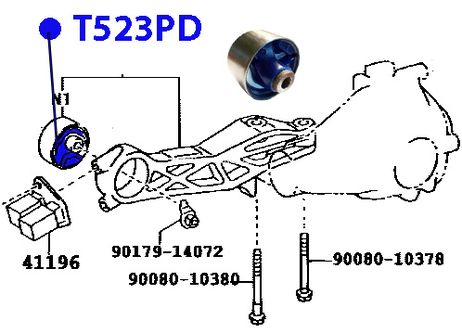 фото ФОРТУНА T523PD Сайлентблок опоры дифференциала ФОРТУНА T523PD Сайлентблок опоры дифференциала