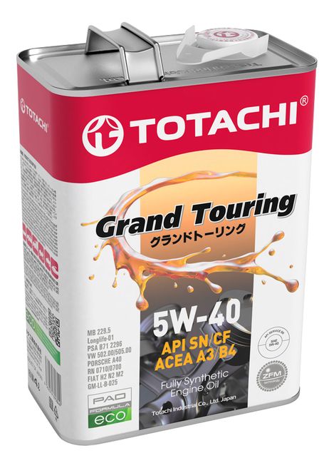 фото Totachi 11904 5w-40 Grand Touring sn/cf 4л (синт. мотор. масло) Totachi 11904 5w-40 Grand Touring sn/cf 4л (синт. мотор. масло)
