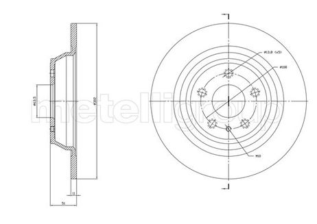 фото Metelli 23-1786C Тормозной диск Metelli 23-1786C Тормозной диск