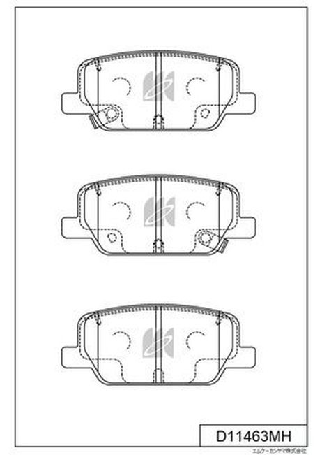 фото Kashiyama D11463MH колодки тормозные дисковые задние!/ Hyundai Santa Fe IV Kashiyama D11463MH колодки тормозные дисковые задние!/ Hyundai Santa Fe IV