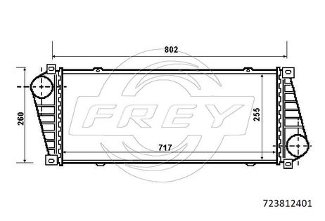 фото Frey 723812401 Радиатор интеркулера Frey 723812401 Радиатор интеркулера