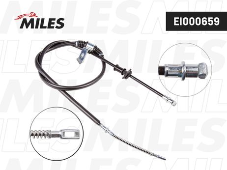 Miles EI000659 Трос стояночного тормоза daewoo nubira 97- правый