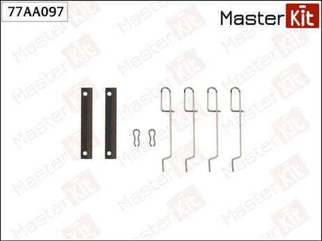 фото Master KiT 77AA097 Ремкомплект крепления тормозных колодок Master KiT 77AA097 Ремкомплект крепления тормозных колодок