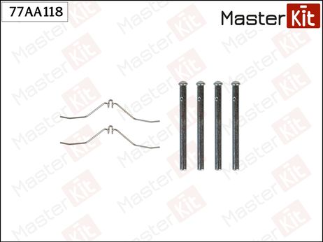 фото Master KiT 77AA118 Ремкомплект крепления тормозных колодок Master KiT 77AA118 Ремкомплект крепления тормозных колодок