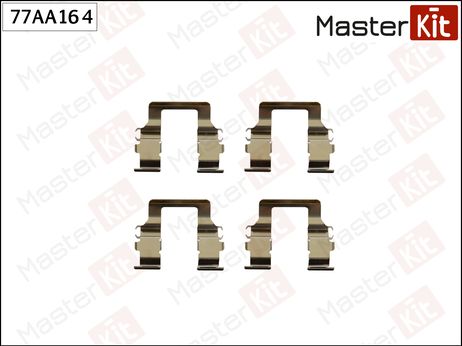фото Master KiT 77AA164 Комплект установочный тормозных колодок | зад прав/лев | Master KiT 77AA164 Комплект установочный тормозных колодок | зад прав/лев |