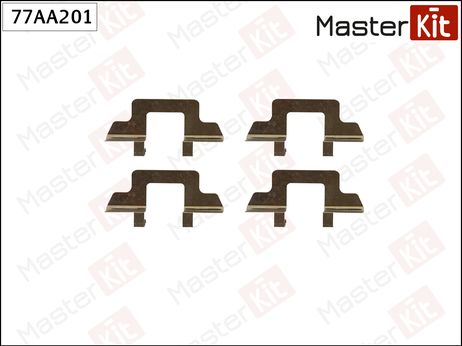 фото Master KiT 77AA201 Ремкомплект крепления тормозных колодок | перед прав/лев | Master KiT 77AA201 Ремкомплект крепления тормозных колодок | перед прав/лев |