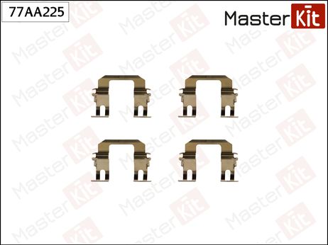 фото Master KiT 77AA225 Ремкомплект крепления тормозных колодок | зад прав/лев | Master KiT 77AA225 Ремкомплект крепления тормозных колодок | зад прав/лев |