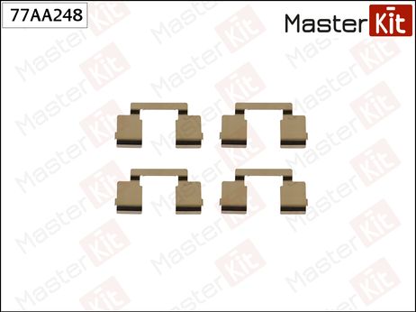 фото Master KiT 77AA248 Комплект установочный тормозных колодок | перед прав/лев | Master KiT 77AA248 Комплект установочный тормозных колодок | перед прав/лев |