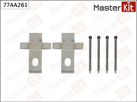 фото Master KiT 77AA261 Комплект установочный тормозных колодок | перед прав/лев | Master KiT 77AA261 Комплект установочный тормозных колодок | перед прав/лев |