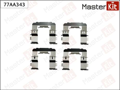 фото Master KiT 77AA343 Ремкомплект крепления тормозных колодок Master KiT 77AA343 Ремкомплект крепления тормозных колодок