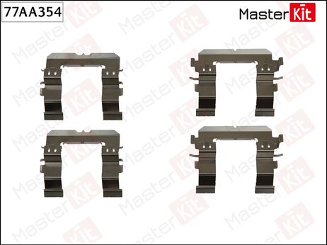 фото Master KiT 77AA354 Ремкомплект крепления тормозных колодок | перед прав/лев | Master KiT 77AA354 Ремкомплект крепления тормозных колодок | перед прав/лев |