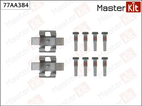 фото Master KiT 77AA384 Ремкомплект крепления тормозных колодок | перед прав/лев | Master KiT 77AA384 Ремкомплект крепления тормозных колодок | перед прав/лев |